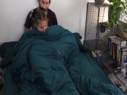 Hot guy gets footjob from his pregnant girlfriend, she rides him finishing with an endless squirt 1/16