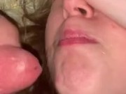 Look at all the cum in my mouth while I cum thinking about girls! 13/16