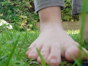 Giantess with big sweaty feet crushes toy cars and smashes them all 11/16