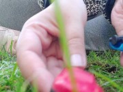 Giantess with big sweaty feet crushes toy cars and smashes them all 15/16