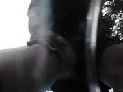 Nicoletta can't hold back and pisses on your face in a public garden - Wonderful upskirt pee 11/16