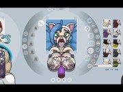 Fapwall [Weird Hentai game] Felicia from darkstalker takes 3 dicks for 1 pussy 11/16