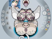 Fapwall [Weird Hentai game] Felicia from darkstalker takes 3 dicks for 1 pussy 15/16
