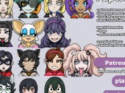 Fapwall [Weird Hentai game] Felicia from darkstalker takes 3 dicks for 1 pussy 2/16