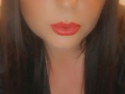 Smoking in a leather dress with red lipstick - full video on my onlyfans- link in bio & in comments 14/16