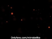 Sexy busty brunette nylon feet fetish stockings tease 1/16