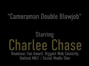 Inked Blonde MILFs Charlee Chase And Brooke Tyler Suck On That Hard Dick! 1/16