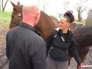 DeutschlandReport - Sina Deluxe Big Ass German Country Girl Intense Outdoor Fuck - AMATEUREURO 3/16