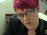 Redhead Babe Receives Warm Cum In Mouth 7/16