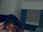 Ebony Bella Bold sucks off Rich Grande  8/16