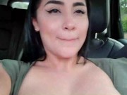 Martina accepts a challenge to give her wet panty a strnagers guys 9/16