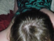 Watching it grow in her mouth 2/16