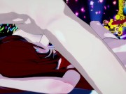 Girlfriend deep throating cock and swallowing cum on stage - Friday Night Funkin Hentai 8/16