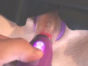 SEXY MILF gets amazing pussy licking then surprised with a tongue toy has powerful orgasm! 11/16