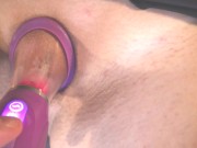 SEXY MILF gets amazing pussy licking then surprised with a tongue toy has powerful orgasm! 12/16