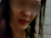 Lika Lax licks anal plug and fucks herself between floors in hotel 7/16