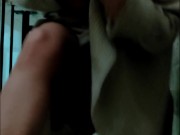 Lika Lax licks anal plug and fucks herself between floors in hotel 8/16