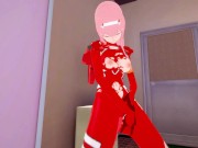 Zero Two в экзоскелете ласкает свою киску трясётся и кончает | женсая раздевалка [3d hentai] 13/16