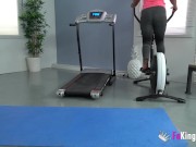 Seducing and fucking her very own black trainer 8/16