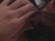 Снял проститутку шлюху и трахаю её на кровати с пробкой в попке и в чулках 3/16