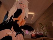 Perfect Blonde Gift Wet Tongue Jacket Only Cat Girl Pigtails Facesit Bow Upskirt POV Lap Dance 1/16