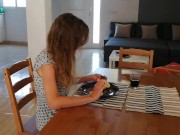 I piss on my girlfriend while she has breakfast 1/16