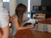 I piss on my girlfriend while she has breakfast 10/16