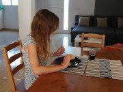 I piss on my girlfriend while she has breakfast 2/16