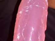 Cum on my new dildo creamy pussy   3/16