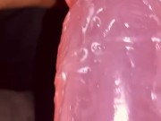 Cum on my new dildo creamy pussy   4/16