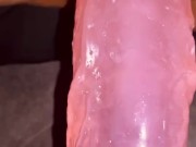 Cum on my new dildo creamy pussy   5/16