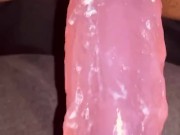 Cum on my new dildo creamy pussy   7/16