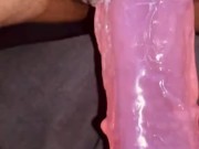 Cum on my new dildo creamy pussy   9/16