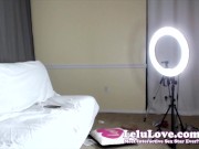 Live cam babe sucking & fucking behind the scenes with blooper and custom picture set sneak preview w/ POV chats - Lelu Love 10/16