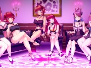 Having Fun with Morrigan and Her Girls (Hentai JOI) (COM.) 1/16