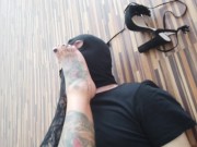 Foot Slave Worships His Tattooed Lady's Feet 10/16
