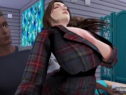 I Have A Threesome With Two Black Guys With Huge Cock - Sexual Hot Animations 3/16