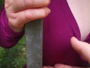 Titten durch das Gitter und dann schlagen 2/16