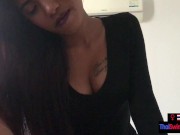 Cute Asian girlfriend gives her big dick guy a handjob and a blowjob 2/16