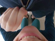 Blowjob on the way to the apartment. Amateur female POV 2/16