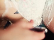 ASMR SHAVING KAIIA EVE'S TATTOOED PUSSY & MAKING HERSELF CUM 2/16