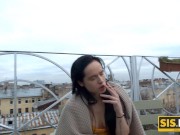 SISPORN Flapper greedily sucks stepbrothers dick and has vaginal sex 1/16