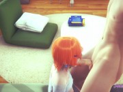 Ben 10 Hentai - Gwen Handjob, Blowjob and Fucked by a big dick 9/16