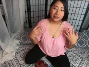 Thong try on whale tail thong peeking yoga pants ass big booty 4/16