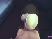 Attack on titans - POV Annie Handjob and blowjob with cumshot in her mouth and then fucked her pussy 6/16