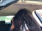 Fucked in the car while people ride by 11/16