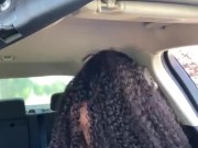 Fucked in the car while people ride by 12/16
