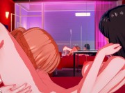 Yui gets fingered by Asuna, then gets her pussy eaten - Sword Art Online Lesbian Hentai. 5/16