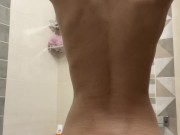 Sexy girl taking shower