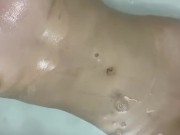 Sexy hot girl lying in the bath 7/16